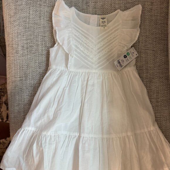 OshKosh 4T White Dress, New with Tags - Picture 1 of 2